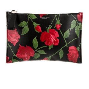 Rare Michael Kors Collection Roses Pouch